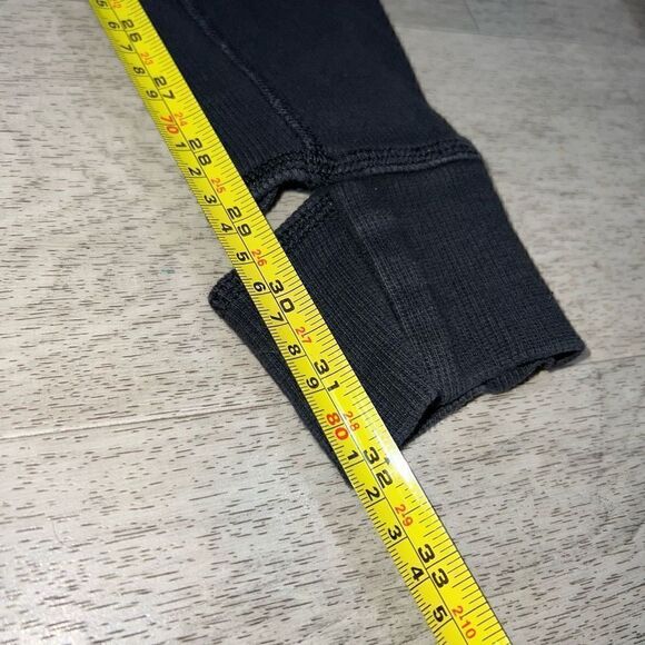 Lululemon Devi Yoga Cotton Stirrup High Rise Waist Leggings Mesh Panels RARE - Picture 9 of 16